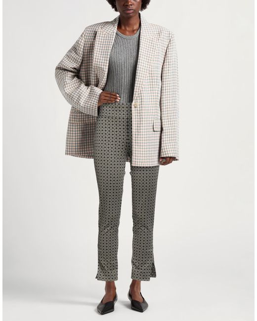 Liu Jo Gray Pants Polyester, Polyamide, Metallic Polyester, Elastane