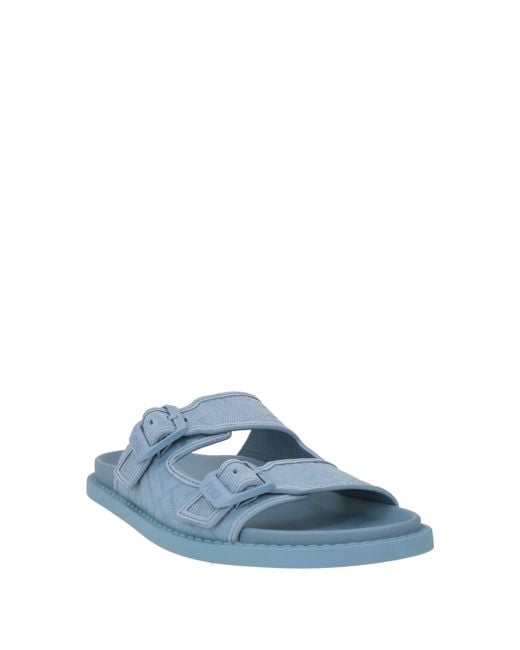 Fendi Blue Sandals Leather for men