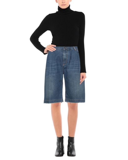 Dolce & Gabbana Blue Denim Shorts Cotton, Elastane