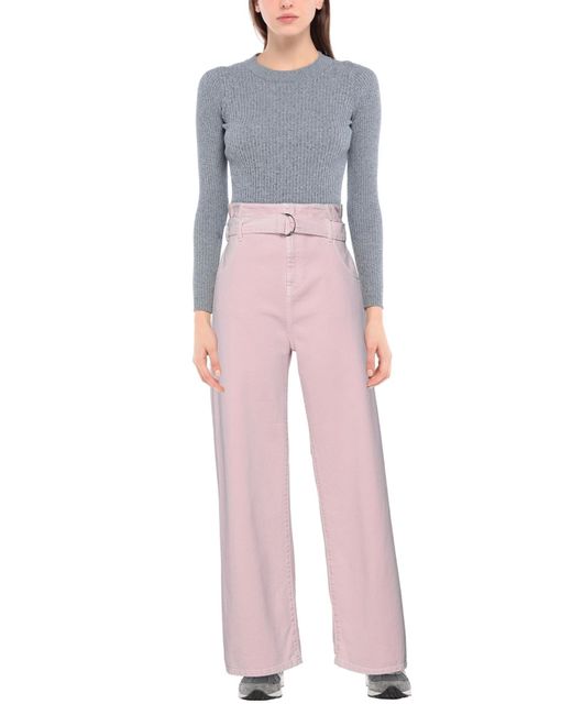 SOLOTRE Pink Jeans Cotton