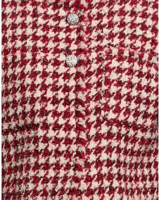 Liu Jo Red Jacket Polyester, Metallic Fiber