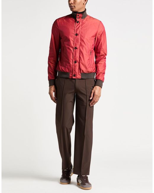 Moorer Red Burgundy Jacket Polyester for men