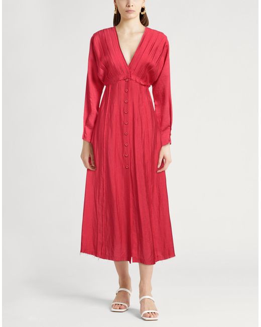 Cult Gaia Red Midi-Kleid