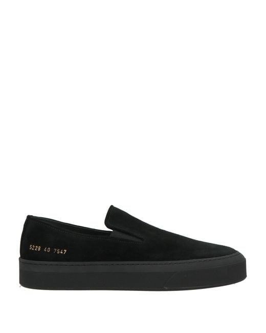Common Projects Black Sneakers Leather