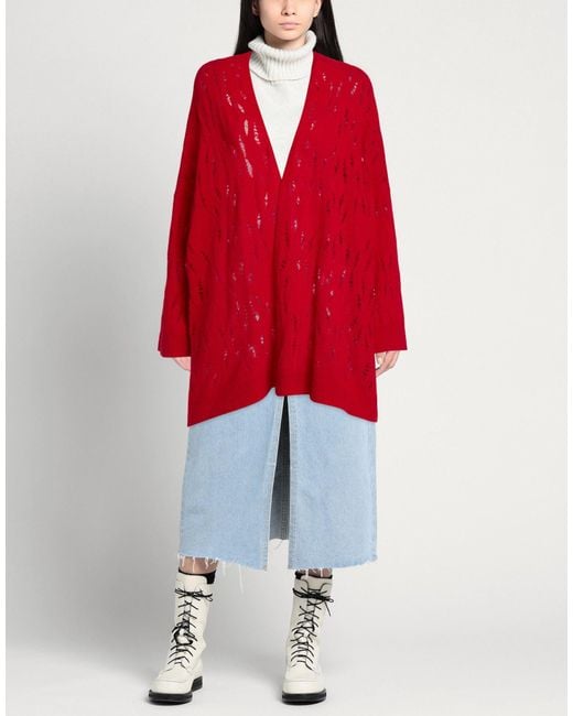 Le Tricot Perugia Red Cardigan