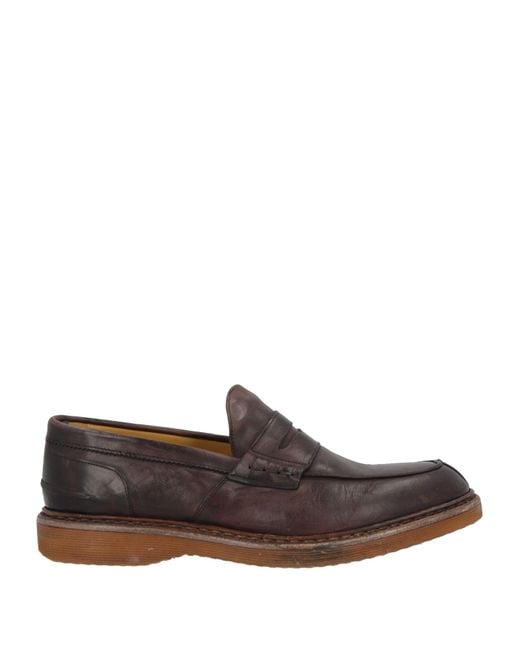 Green George Brown Loafers Leather for men