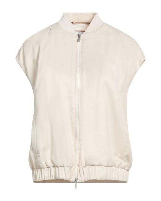 Peserico White Vest Viscose, Cupro, Cotton