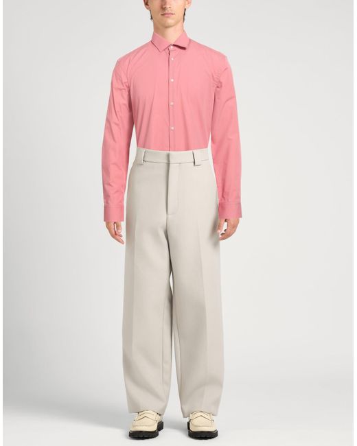 HUGO Pink Shirt Cotton for men