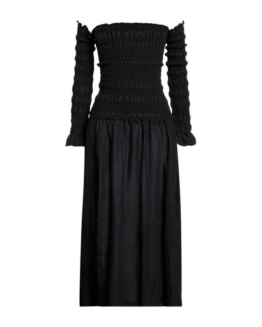Rohe Black Midi-Kleid
