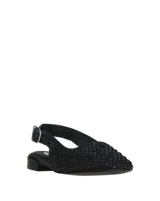 Rag & Bone Black Ballet Flats Textile Fibers, Leather