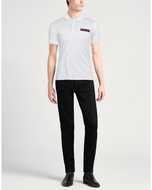 McQueen White Polo Shirt for men