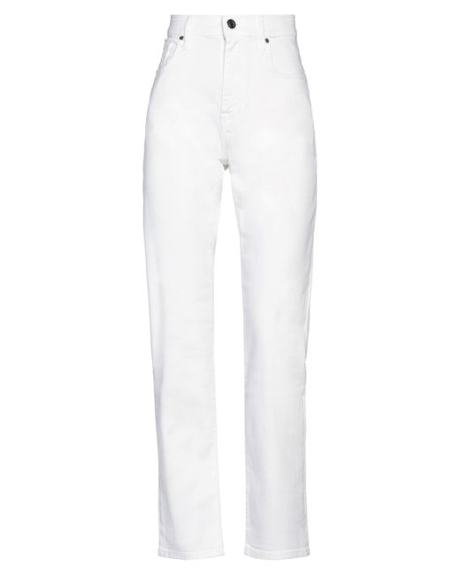 Jacob Coh?n White Jeans Cotton, Elastomultiester, Elastane, Polyester