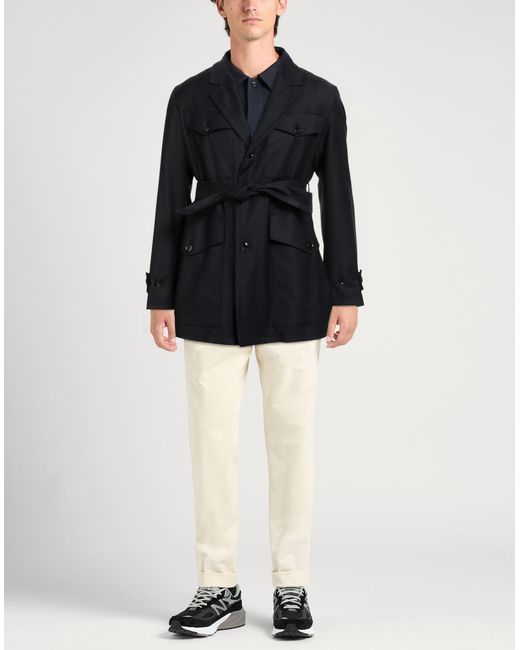 Barena Black Coat Virgin Wool, Elastane for men