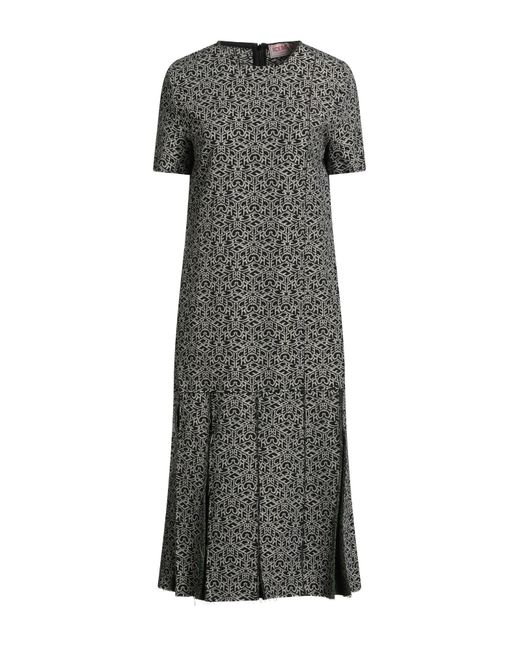 Iceberg Gray Midi Dress Cotton, Polyamide, Polyester, Elastane