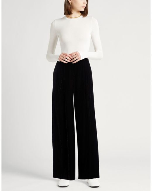 Theory Black Pants Polyester, Elastane