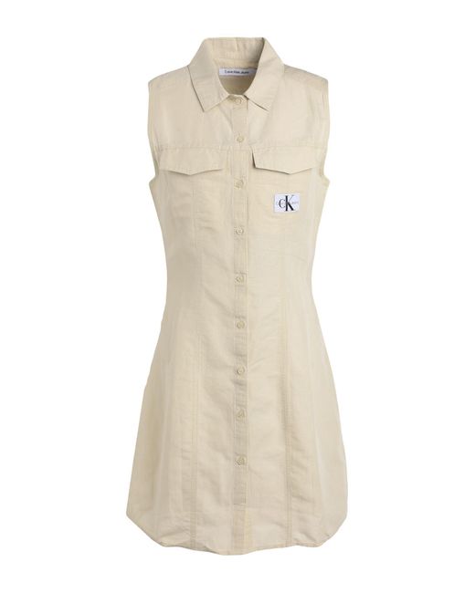 Calvin Klein Natural Mini Dress