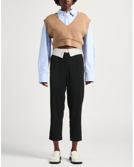 Souvenir Clubbing Black Pants Polyester, Viscose, Elastane