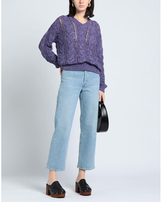 D.exterior Purple Sweater