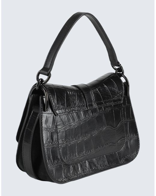 Furla Black Flow Mini Top Handle -- Handbag Calfskin