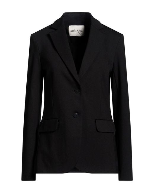 Ottod'Ame Black Blazer Viscose, Nylon, Elastane
