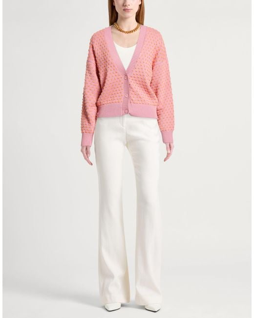 Essentiel Antwerp Pink Cardigan Cotton, Acrylic, Mohair Wool, Polyamide