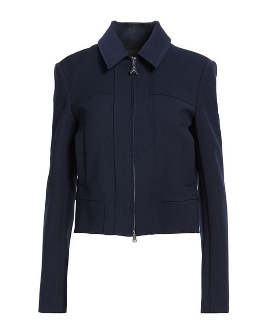 Patrizia Pepe Blue Jacket Polyester, Elastane
