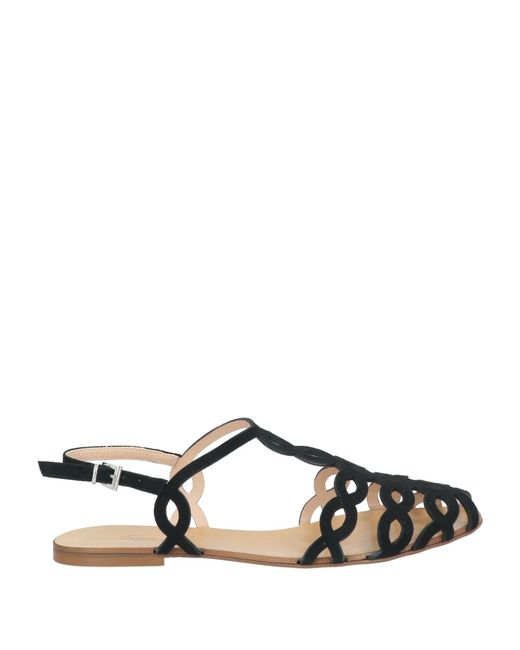 Anna F. Black Sandals