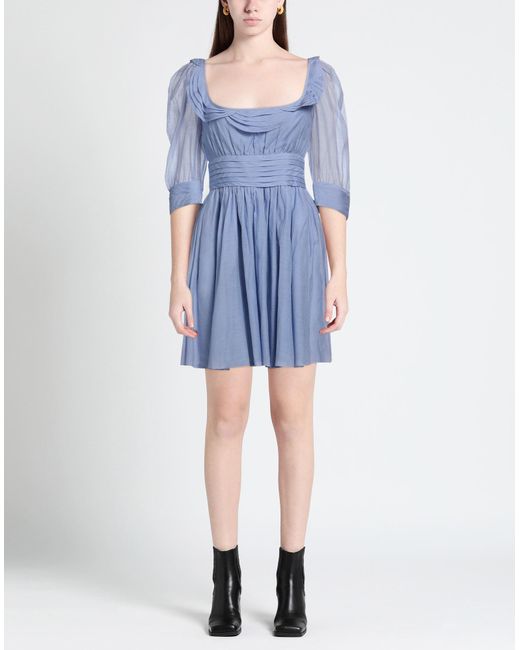 Thierry Colson Blue Mini-Kleid