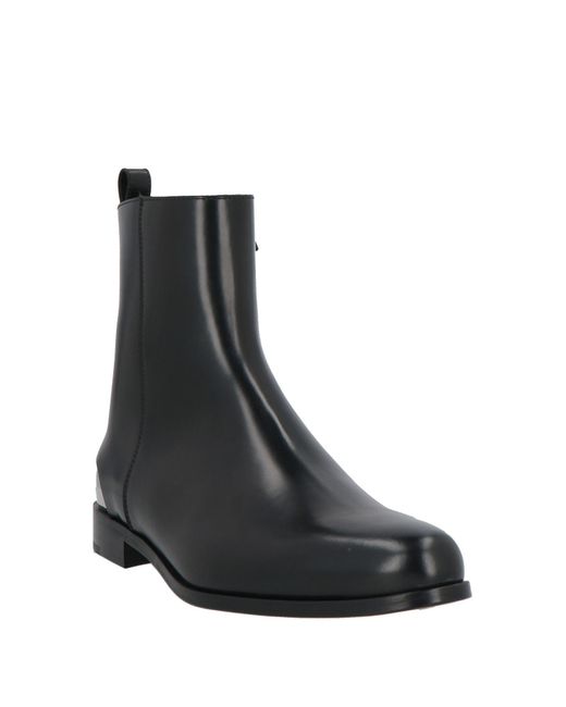 McQueen Black Ankle Boots for men