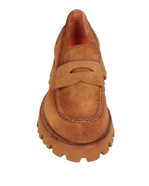 Santoni Brown Loafers