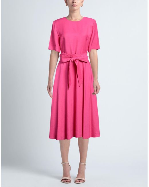 P.A.R.O.S.H. Pink Midi-Kleid