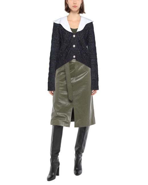 Ganni Blue Cardigan