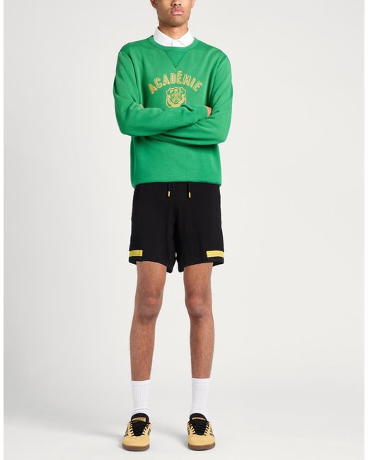 EA7 Black Shorts & Bermuda Shorts Cotton, Polyester for men
