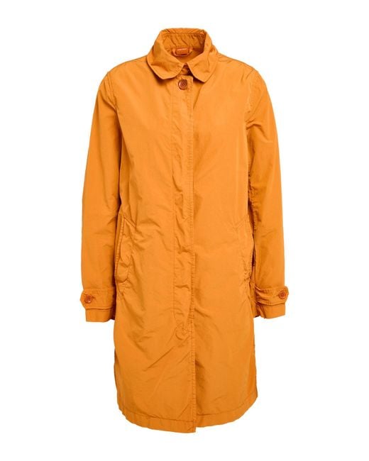 Aspesi Orange Overcoat & Trench Coat