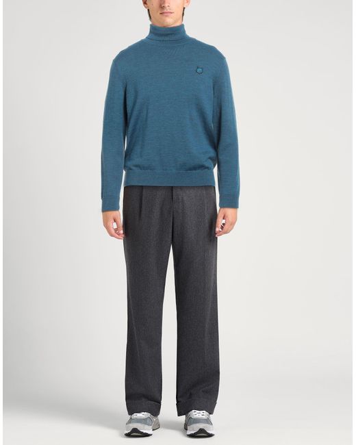Maison Kitsuné Blue Turtleneck Wool for men