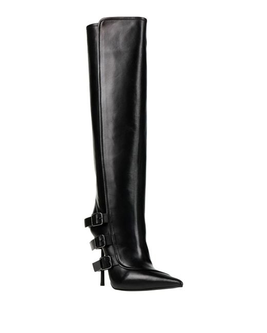 Le Silla Black Boot Leather