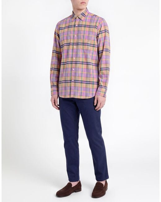 Aspesi Pink Lilac Shirt Cotton for men