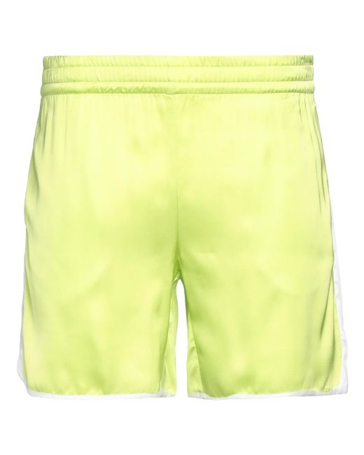 BLUE SKY INN Yellow Lime Shorts & Bermuda Shorts Viscose for men