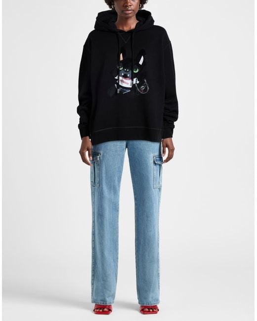 DSquared² Black Sweatshirt Cotton, Elastane
