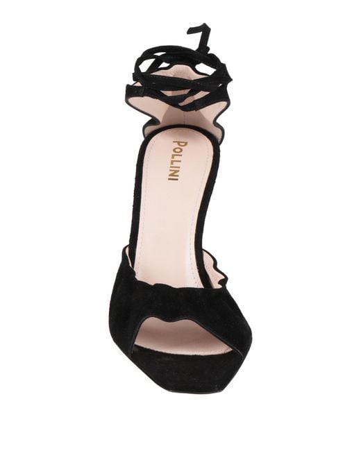 Pollini Black Sandals