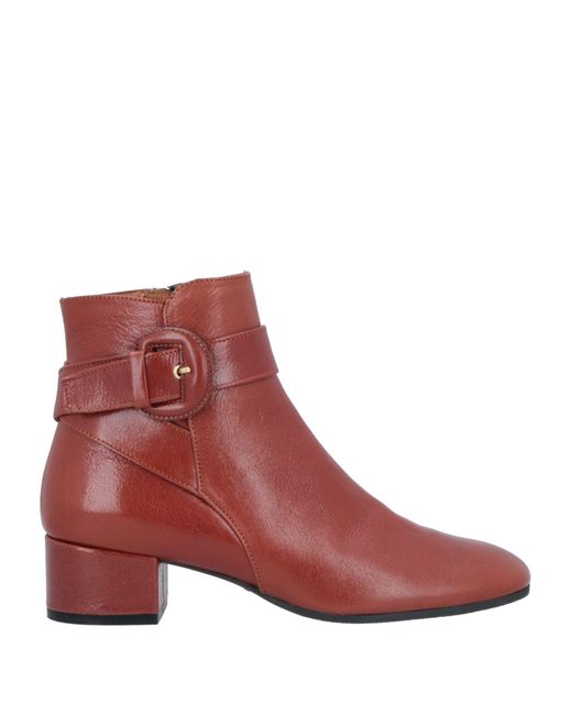 Francesco Russo Red Ankle Boots