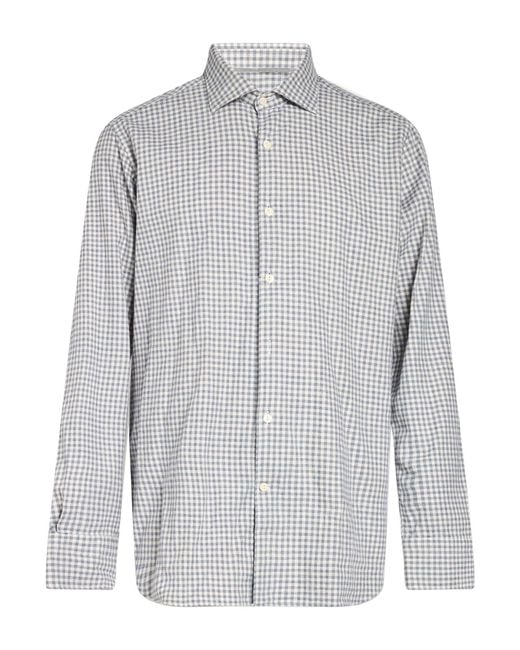 Tintoria Mattei 954 Gray Slate Shirt Cotton for men