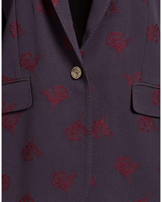 Etro Purple Blazer Acetate, Viscose, Polyester, Elastane