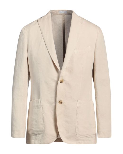Boglioli Natural Blazer Cotton, Linen for men
