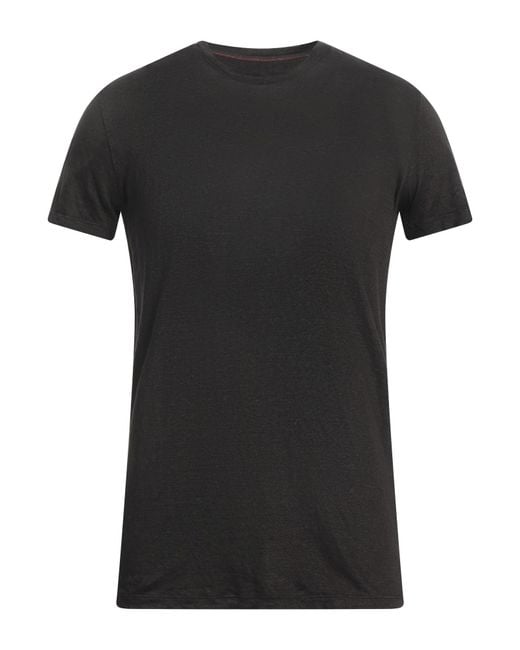 120% Lino Black T-shirt for men