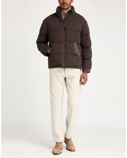 Paltò Brown Puffers for men