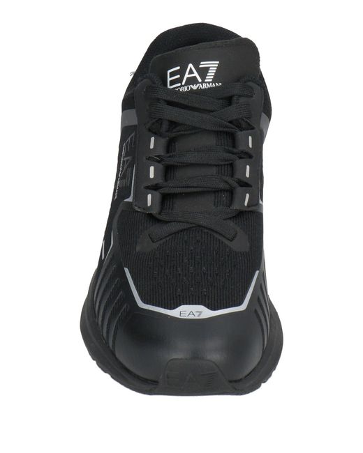 EA7 Black Sneakers Polyester, Polyurethane