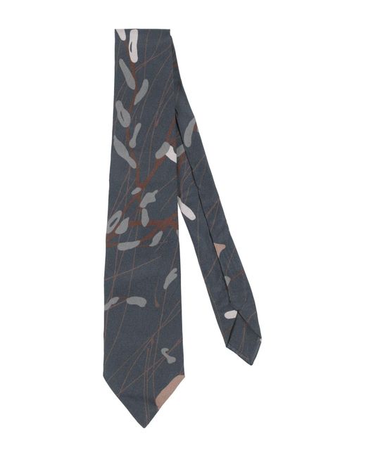 Brunello Cucinelli Gray Ties & Bow Ties Silk for men