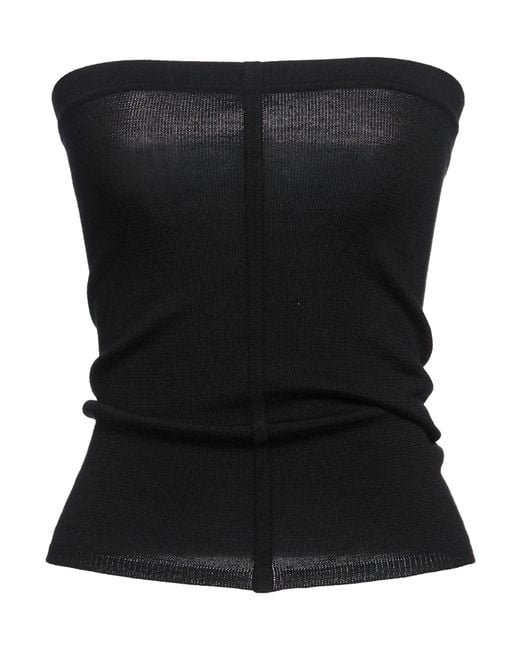 Rick Owens Black Top Cashmere