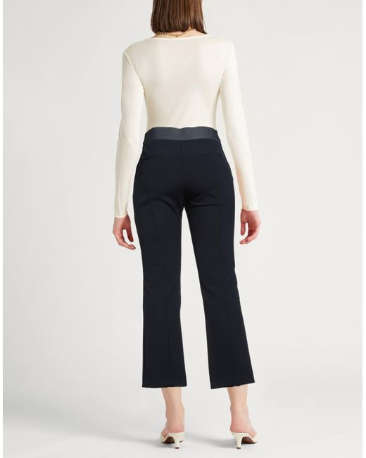 Peserico Blue Easy Pants Polyester, Viscose, Cotton, Elastane